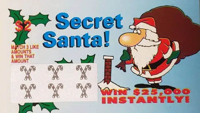 christmas fake lottery tickets